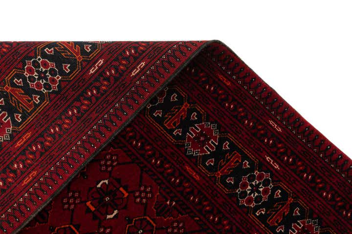 3' 6 x 6' 5 Hand Knotted Afghan Ersari Wool Rug