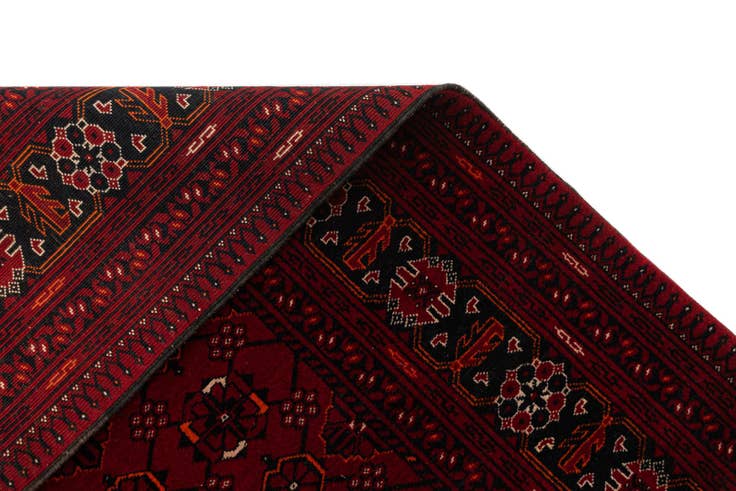 Detail image of 3' 6 x 6' 5 Hand Knotted Afghan Ersari Wool Rug