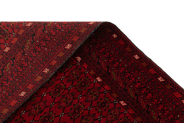 Detail image of 3' 6 x 6' 7 Hand Knotted Afghan Ersari Wool Rug
