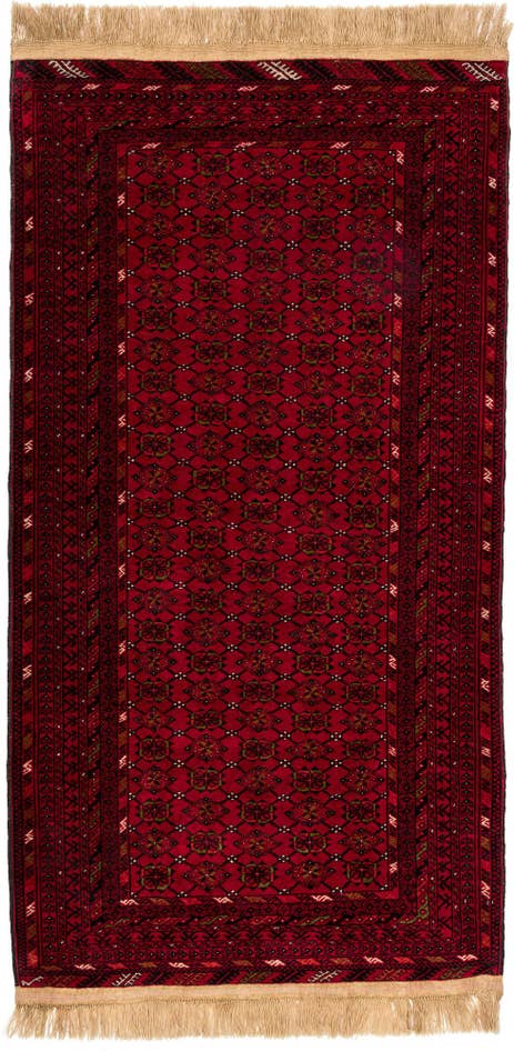 Detail image of 3' 6 x 6' 7 Hand Knotted Afghan Ersari Wool Rug