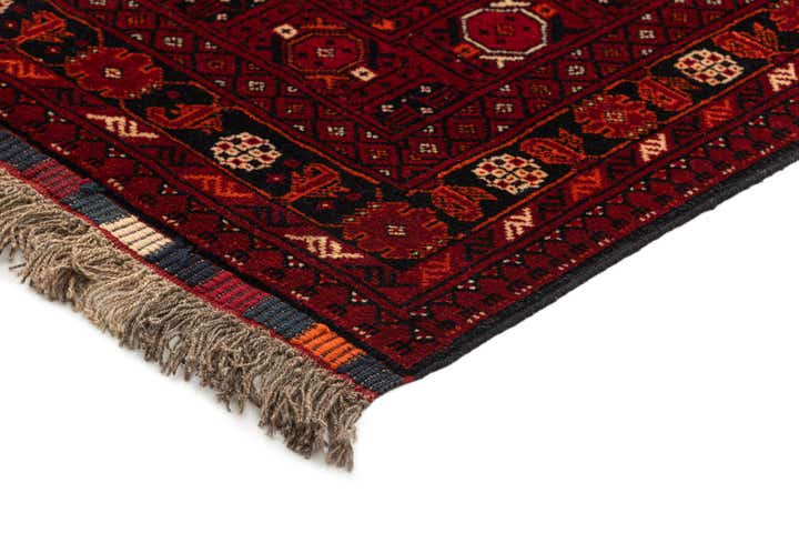 3' 6 x 6' 6 Hand Knotted Afghan Ersari Wool Rug