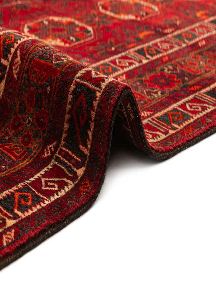 4' 9 x 7' 5 Hand Knotted Afghan Ersari Wool Rug