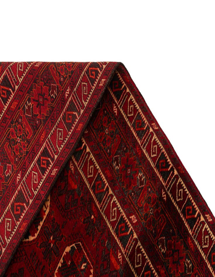 Detail image of 4' 9 x 7' 5 Hand Knotted Afghan Ersari Wool Rug