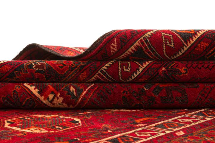 4' 9 x 7' 5 Hand Knotted Afghan Ersari Wool Rug