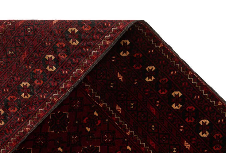 Detail image of 3' 7 x 6' 4 Hand Knotted Afghan Ersari Oriental Wool Rug