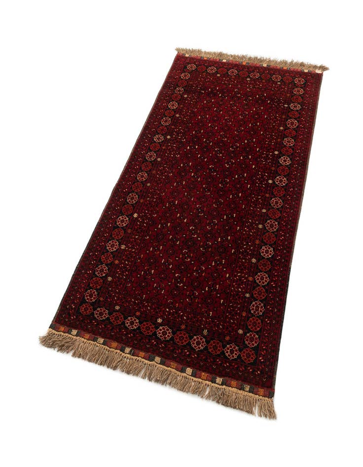 Detail image of 3' 6 x 6' 2  Hand Knotted Afghan Ersari Wool Rug