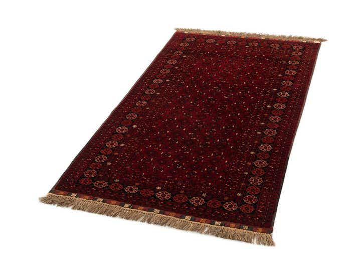 3' 6 x 6' 2 Hand Knotted Afghan Ersari Wool Rug