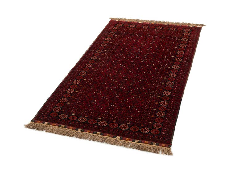 Detail image of 3' 6 x 6' 2 Hand Knotted Afghan Ersari Wool Rug