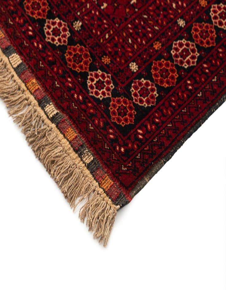 Detail image of 3' 6 x 6' 2  Hand Knotted Afghan Ersari Wool Rug