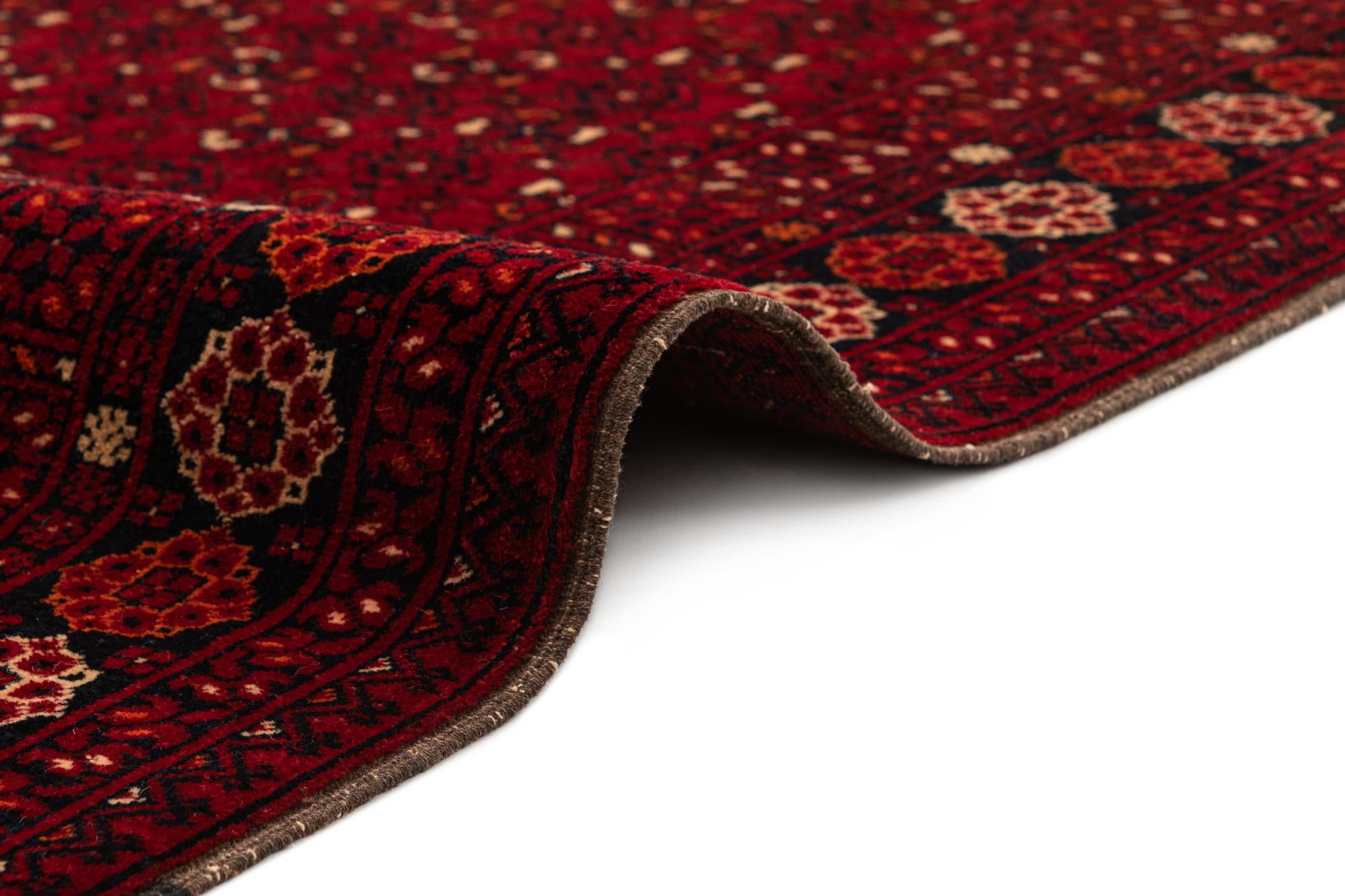 3' 6 x 6' 2 Hand Knotted Afghan Ersari Wool Rug
