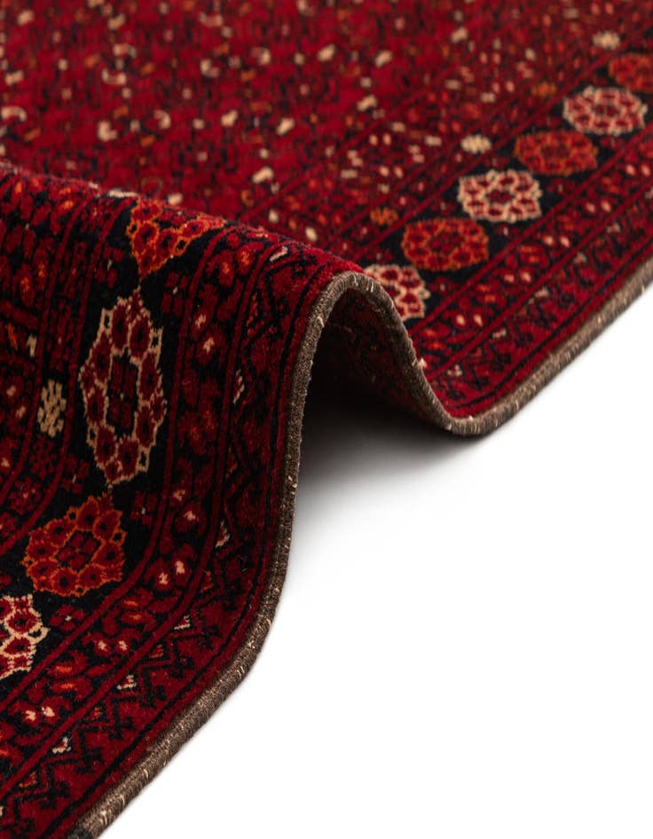 Detail image of 3' 6 x 6' 2  Hand Knotted Afghan Ersari Wool Rug