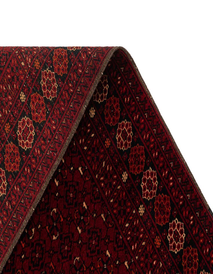 Detail image of 3' 6 x 6' 2  Hand Knotted Afghan Ersari Wool Rug