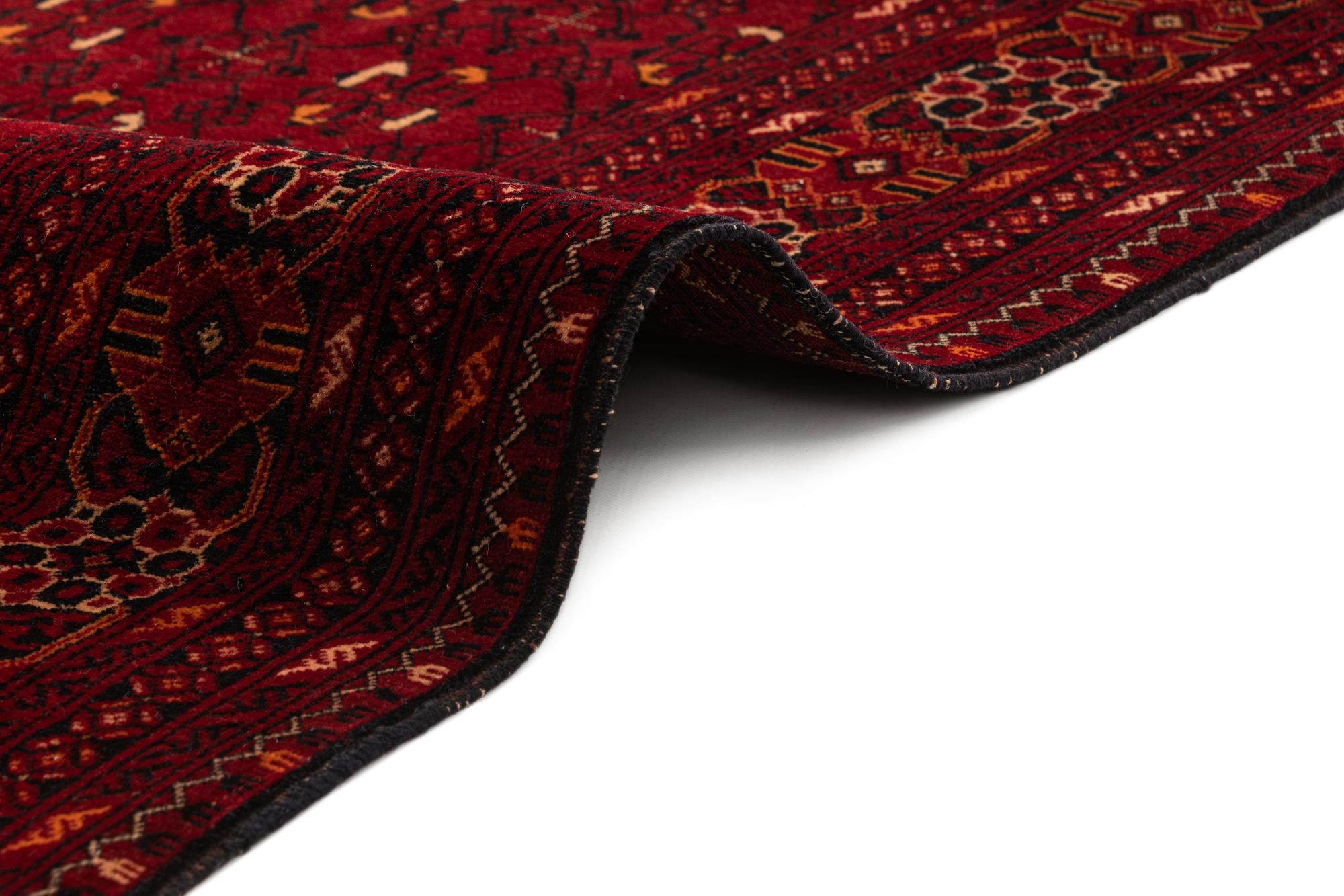 3' 4 x 6' 6 Hand Knotted Afghan Ersari Wool Rug