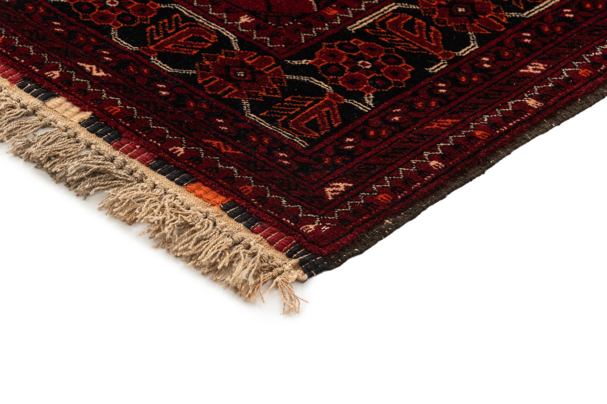 3' 5 x 6' Hand Knotted Afghan Ersari Wool Rug