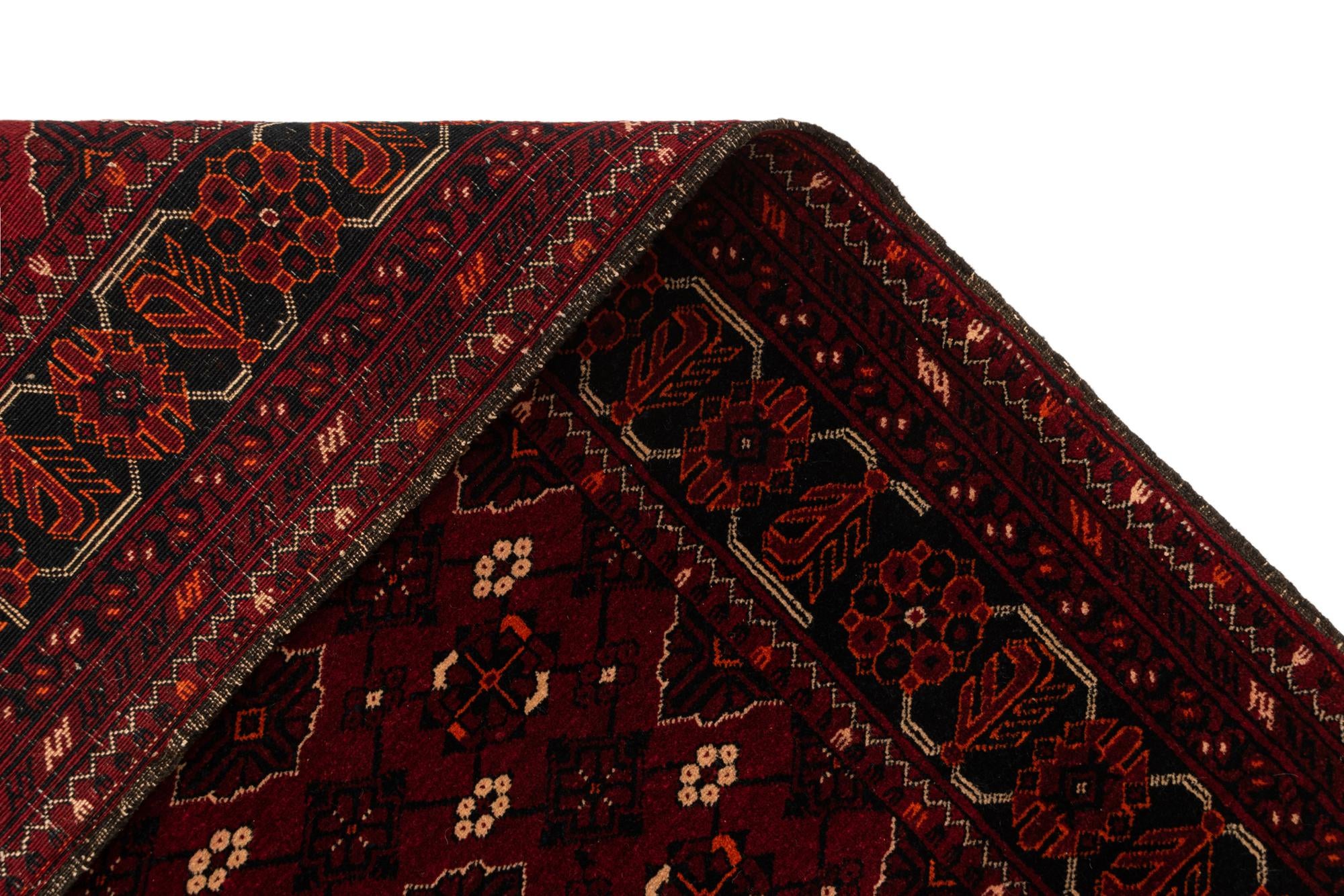 3' 5 x 6' Hand Knotted Afghan Ersari Wool Rug