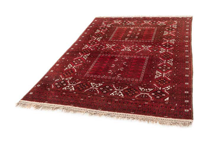 5' 9 x 8' 4 Hand Knotted Afghan Ersari Wool Rug