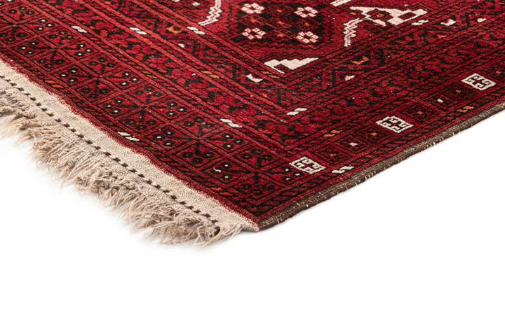 5' 9 x 8' 4 Hand Knotted Afghan Ersari Wool Rug