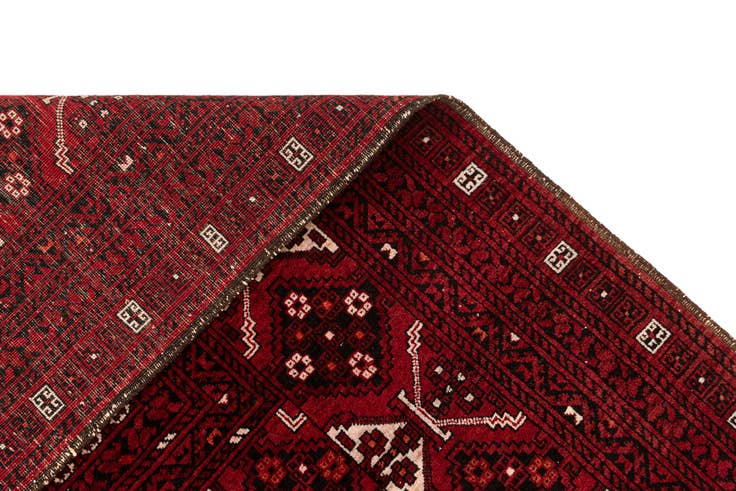 Detail image of 5' 9 x 8' 4 Hand Knotted Afghan Ersari Wool Rug