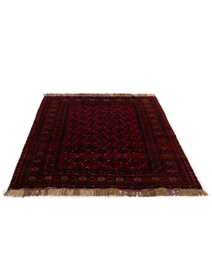 Detail image of 5' 3 x 7' 6  Hand Knotted Afghan Ersari Oriental Wool Rug