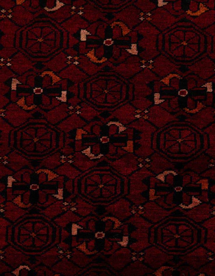 Detail image of 5' 3 x 7' 6  Hand Knotted Afghan Ersari Oriental Wool Rug