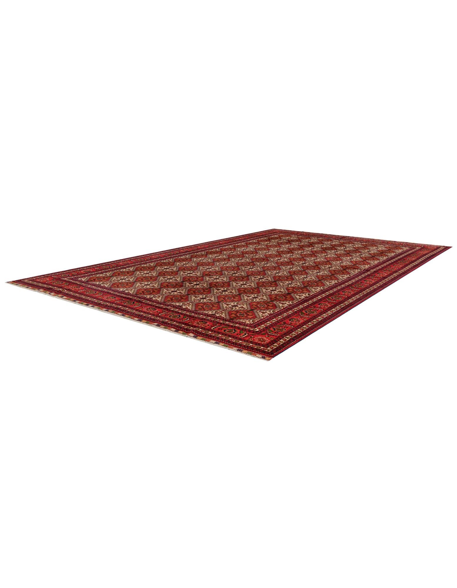 9' 10 x 16' 1 Hand Knotted Afghan Ersari Wool Rug