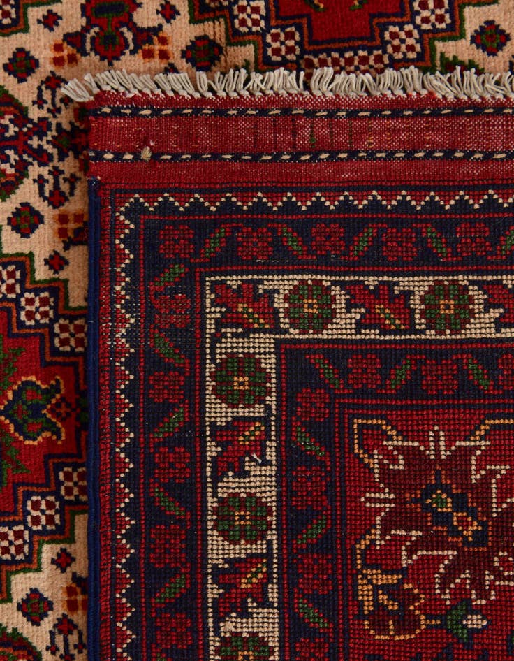 Detail image of 9' 10 x 16' 1 Hand Knotted Afghan Ersari Wool Rug