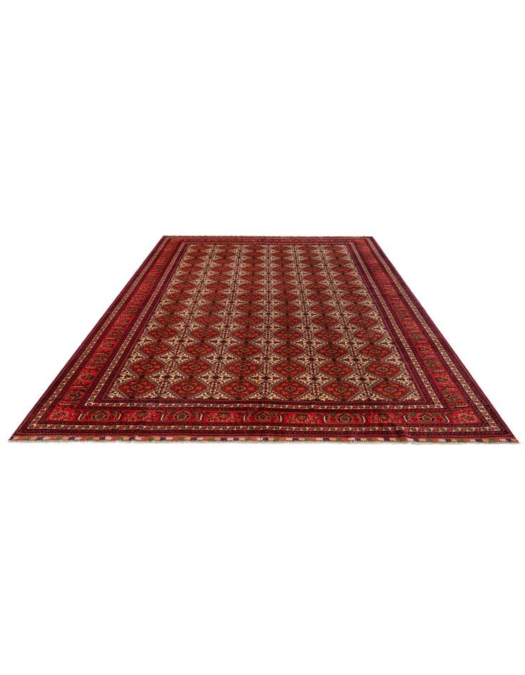 Detail image of 9' 10 x 16' 1 Hand Knotted Afghan Ersari Wool Rug