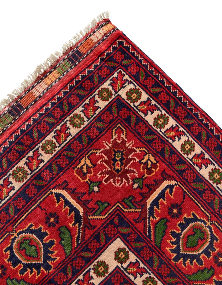 Detail image of 9' 10 x 16' 1 Hand Knotted Afghan Ersari Wool Rug