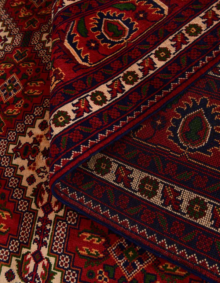 9' 10 x 16' 1 Hand Knotted Afghan Ersari Wool Rug