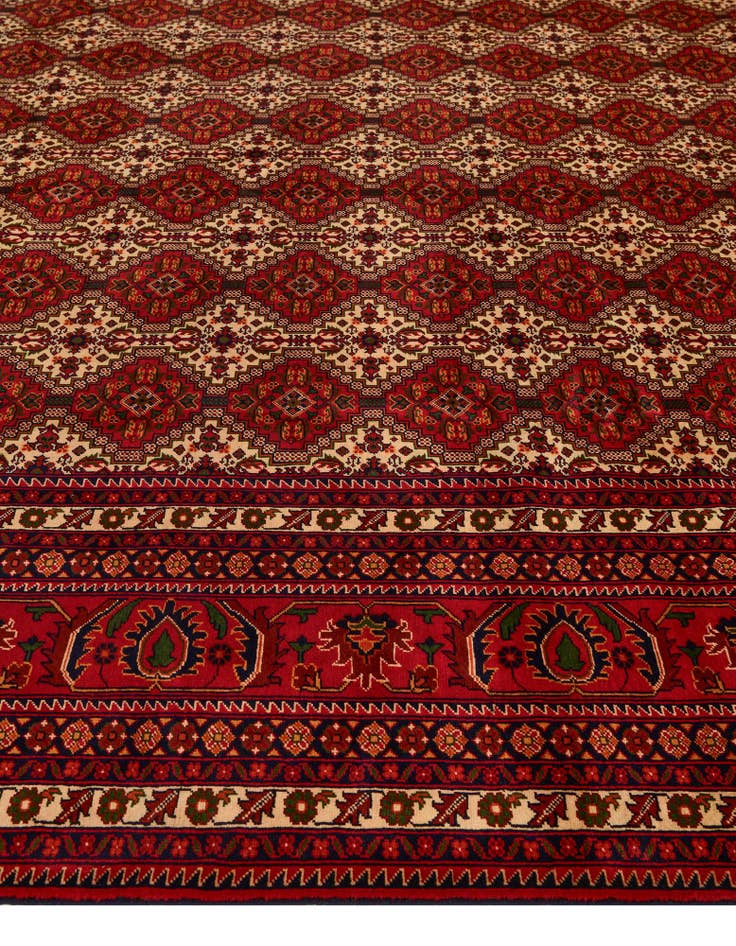 Detail image of 13' 4 x 20' 5 Hand Knotted Afghan Ersari Wool Rug