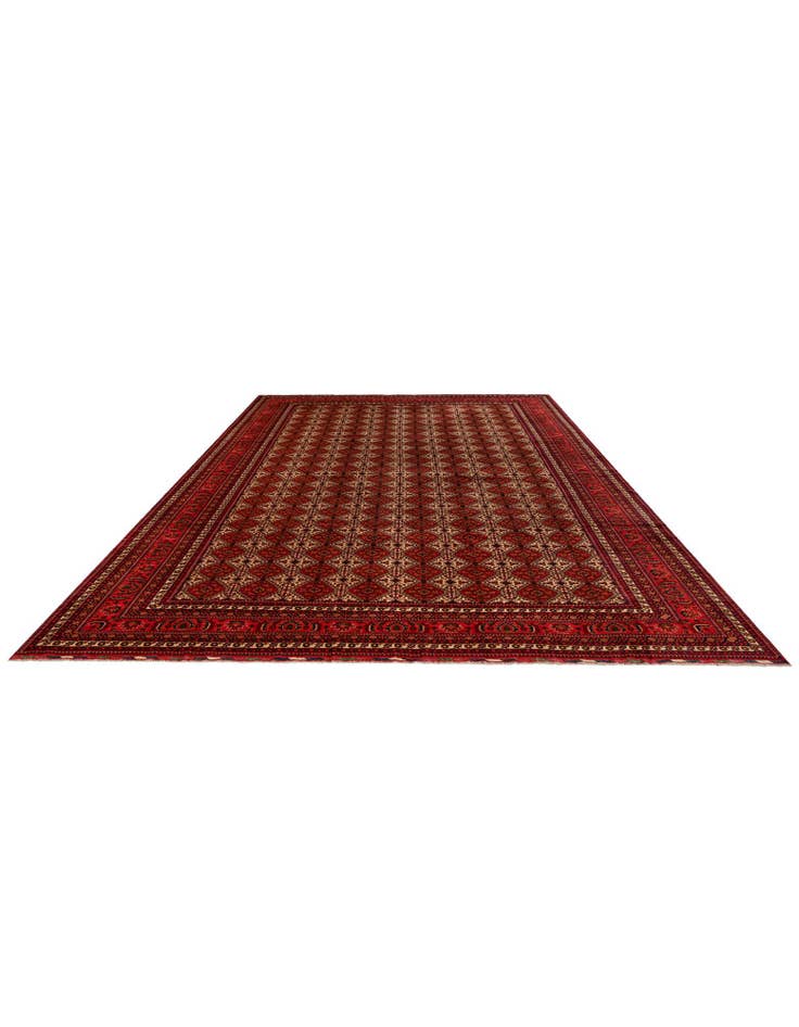 Detail image of 13' 4 x 20' 5 Hand Knotted Afghan Ersari Wool Rug