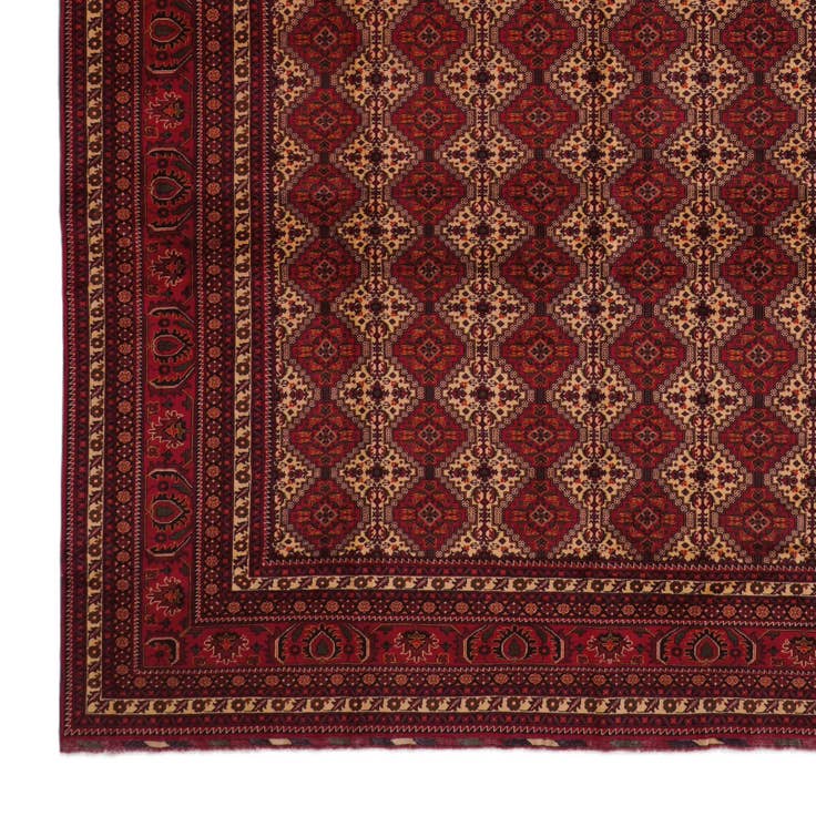 Detail image of 13' 4 x 20' 5 Hand Knotted Afghan Ersari Wool Rug