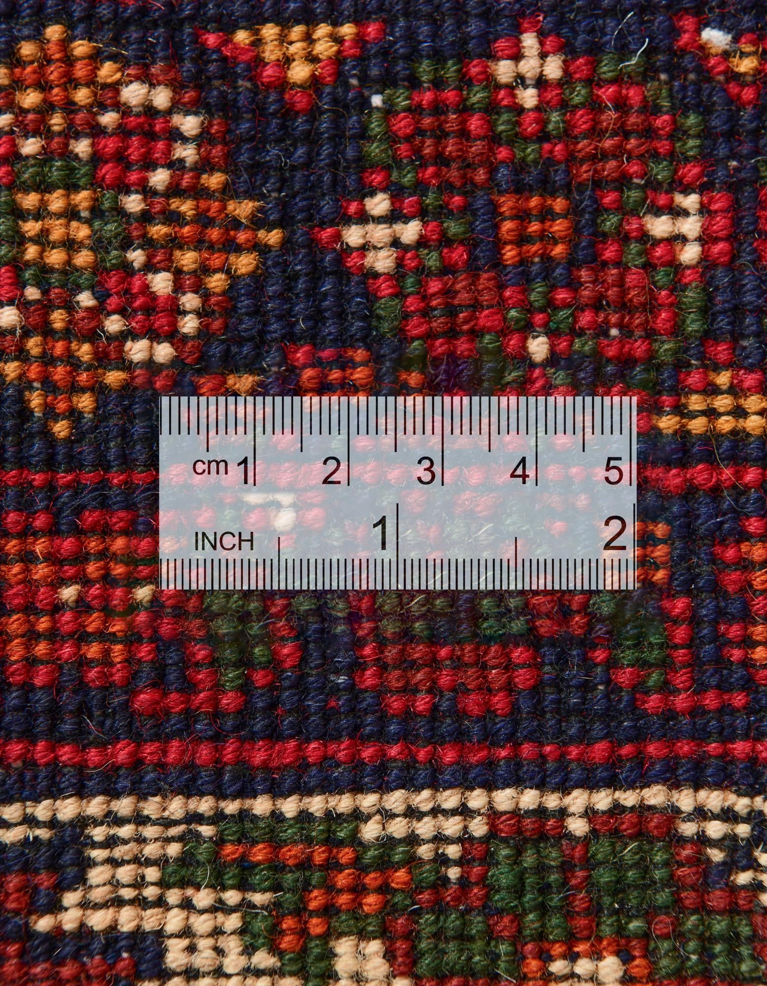 13' 4 x 20' 5 Hand Knotted Afghan Ersari Wool Rug