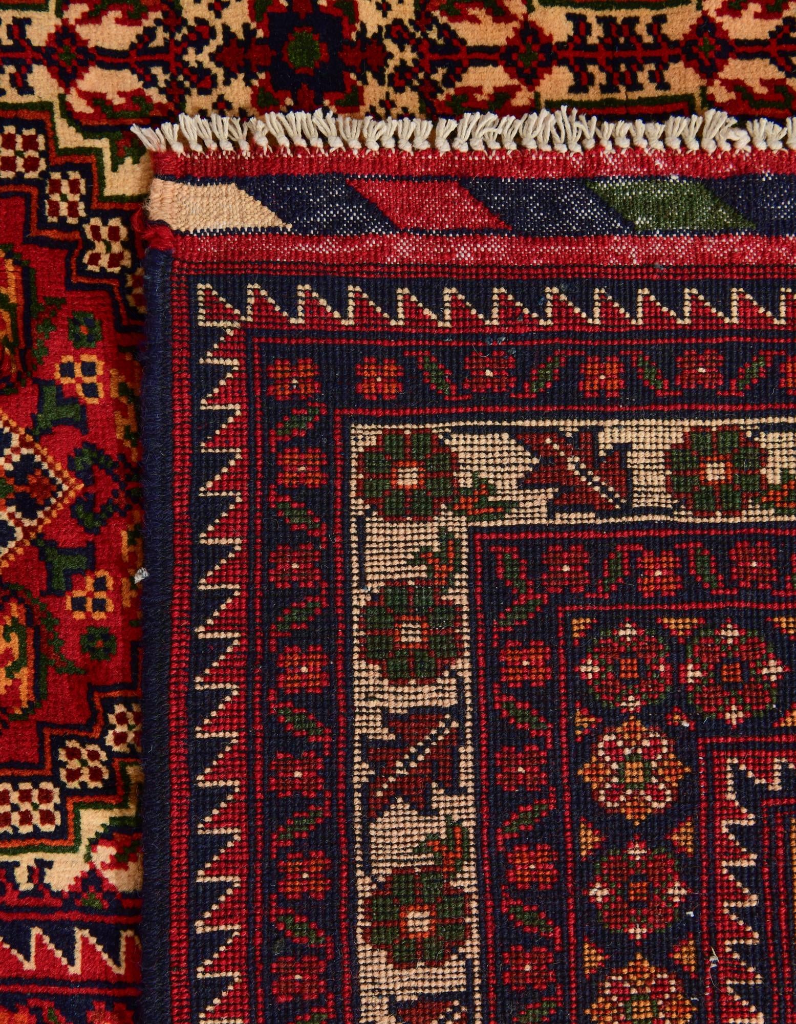 13' 4 x 20' 5 Hand Knotted Afghan Ersari Wool Rug