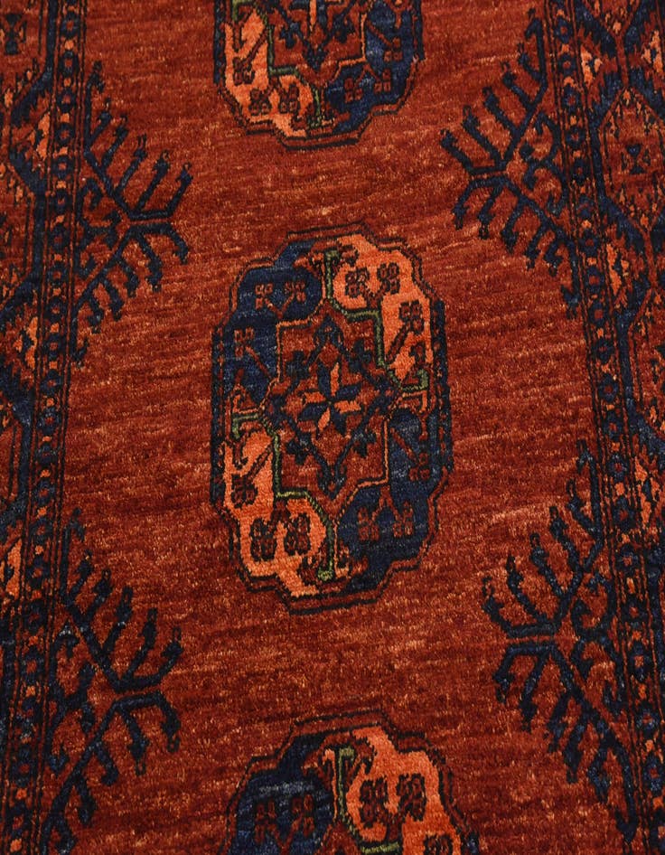 Detail image of 3' 5 x 4' 11 Hand Knotted Afghan Ersari Oriental Rug