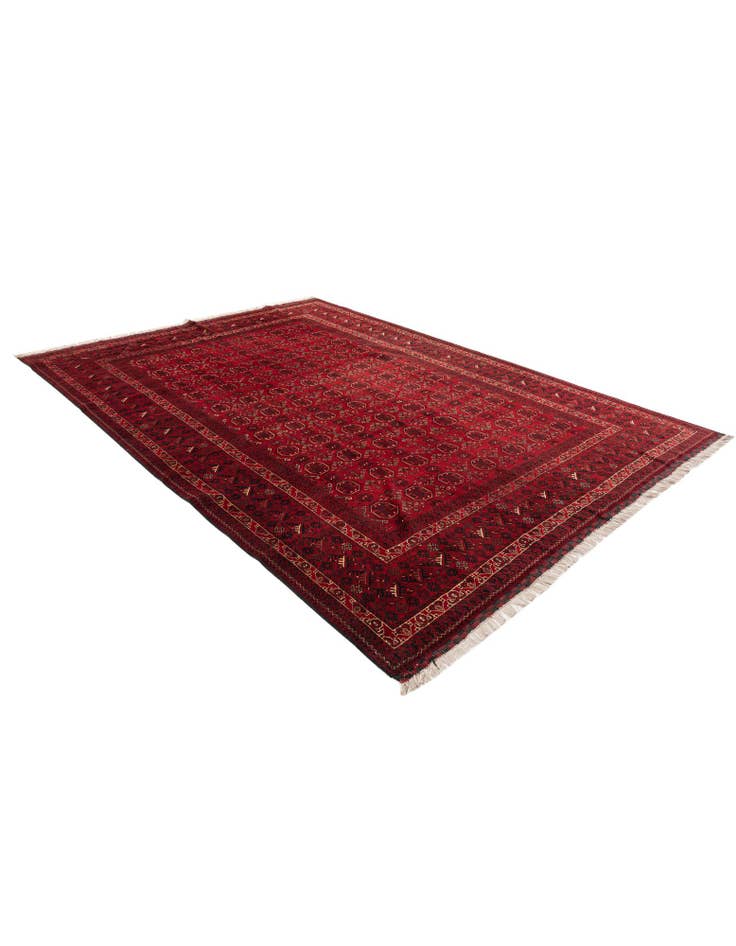Detail image of 8' 1 x 11' 4 Hand Knotted Afghan Ersari Rug