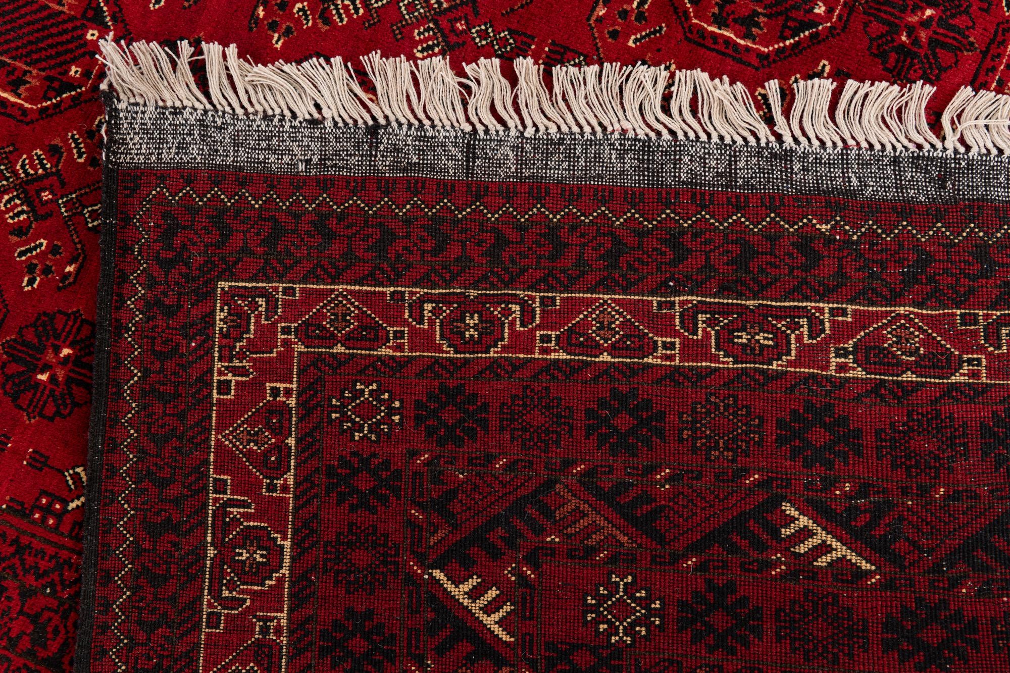 245cm x 345cm anudado a mano Afghan Ersari Alfombra