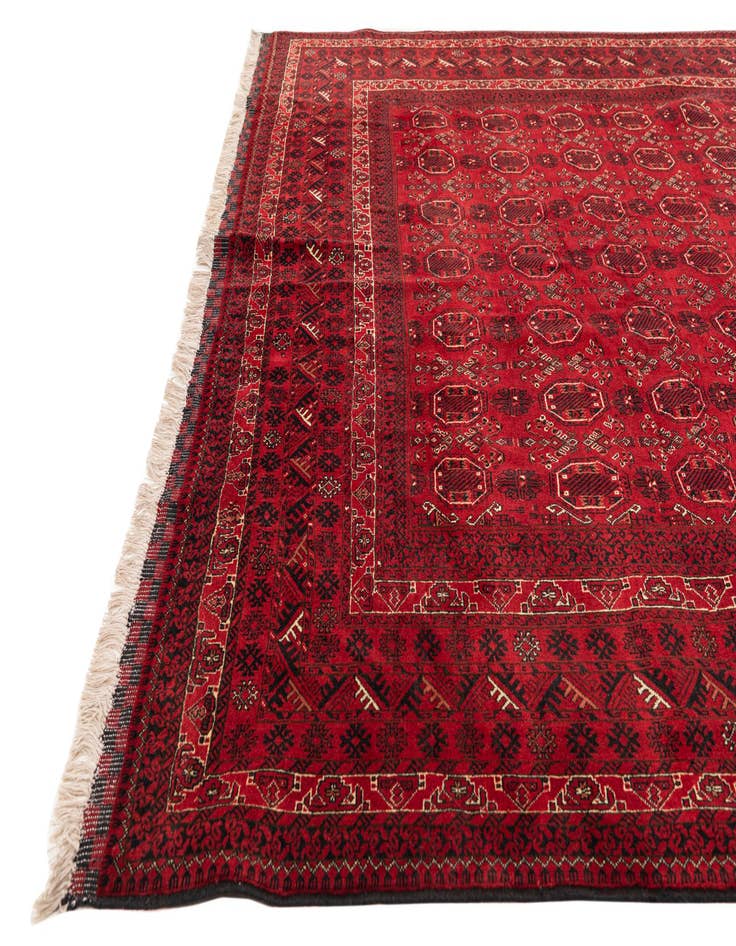 Detail image of 8' 1 x 11' 4 Hand Knotted Afghan Ersari Rug