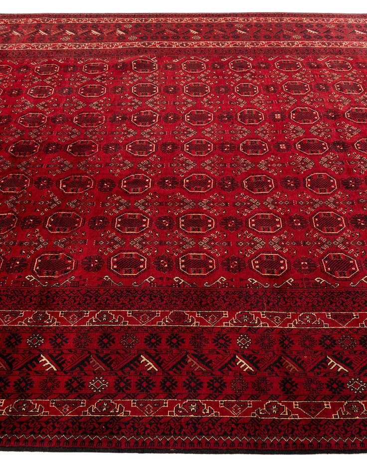 Detail image of 8' 1 x 11' 4 Hand Knotted Afghan Ersari Rug