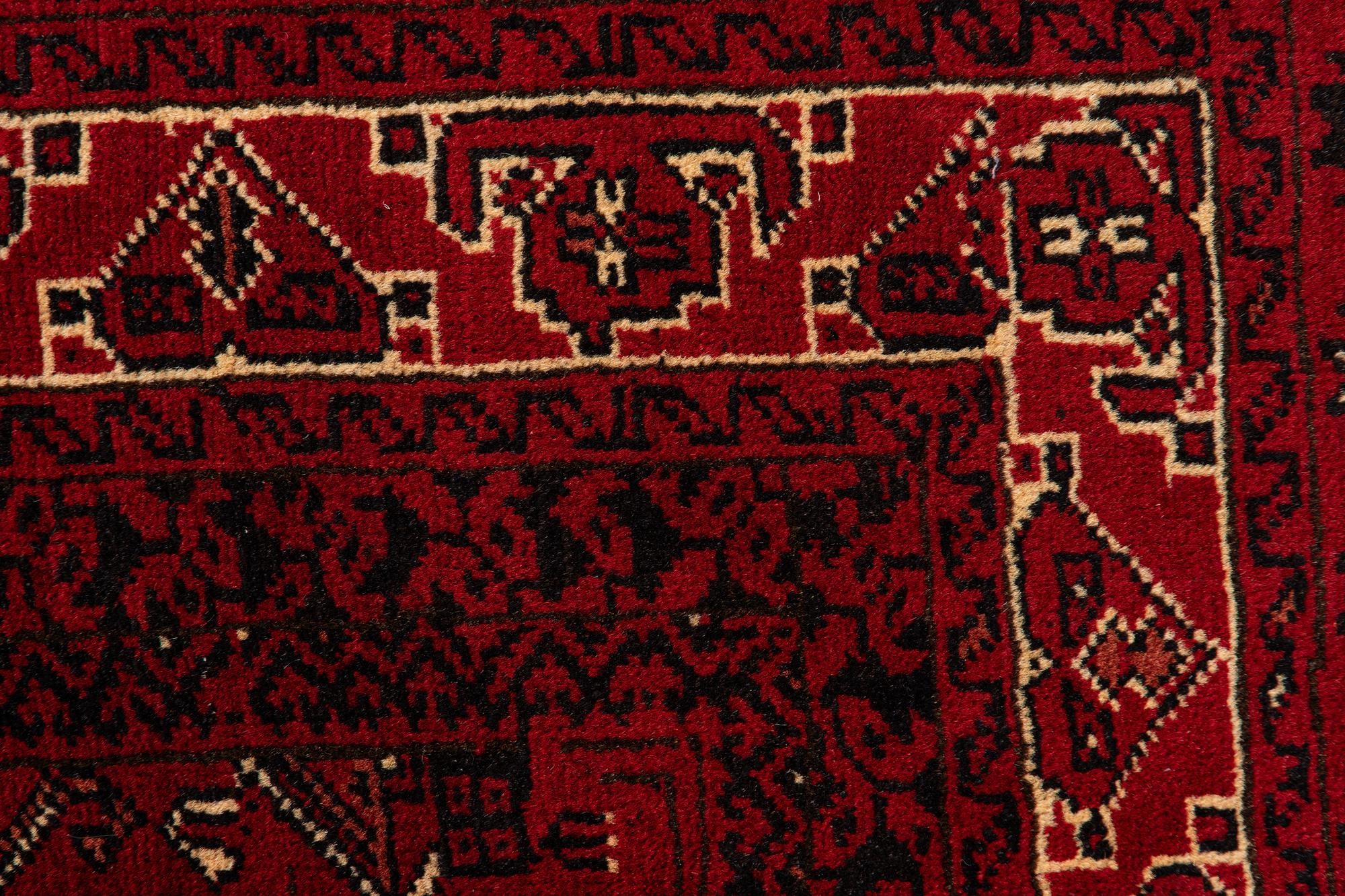 245cm x 345cm anudado a mano Afghan Ersari Alfombra