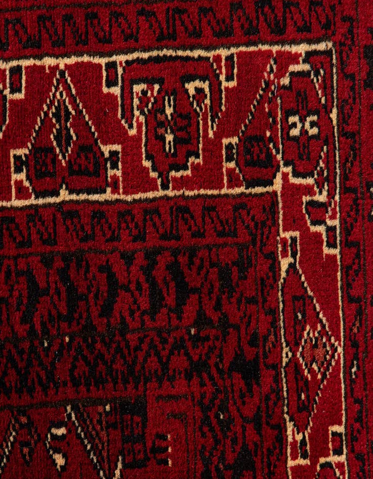 Detail image of 8' 1 x 11' 4  Hand Knotted Afghan Ersari Rug