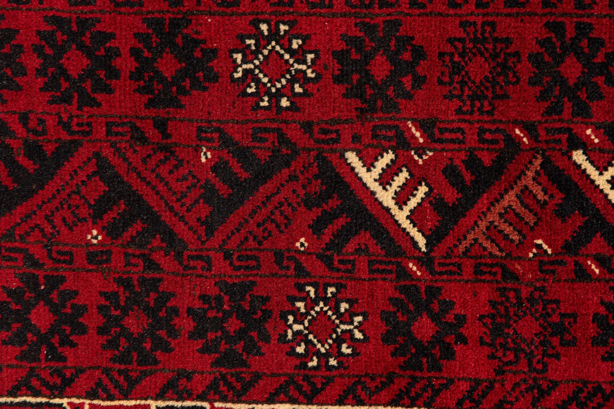 245cm x 345cm anudado a mano Afghan Ersari Alfombra