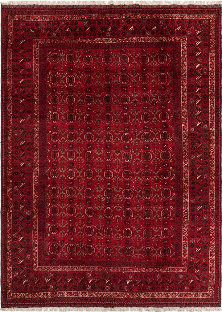 8' 1 x 11' 4 Hand Knotted Afghan Ersari Rug