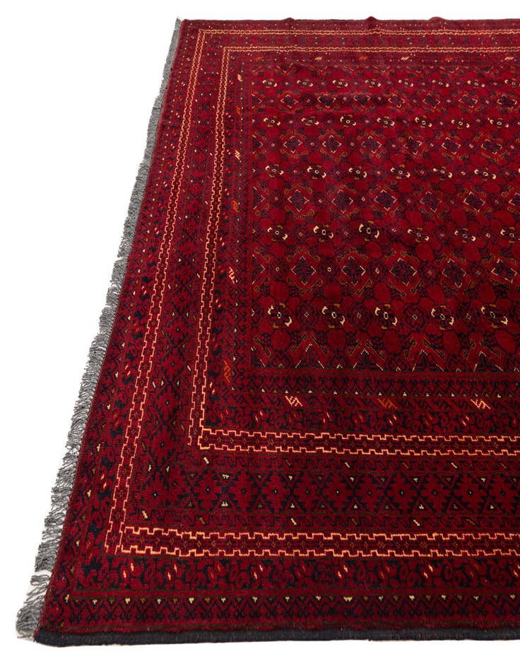 Detail image of 8' x 10' 10  Hand Knotted Afghan Ersari Rug