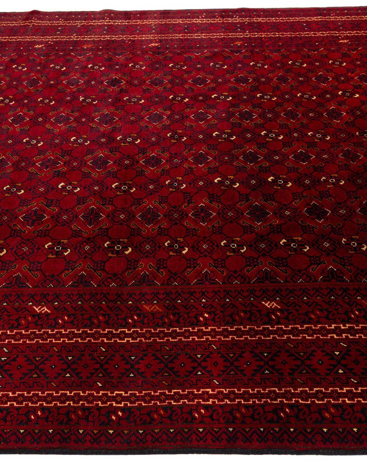 Detail image of 8' x 10' 10  Hand Knotted Afghan Ersari Rug