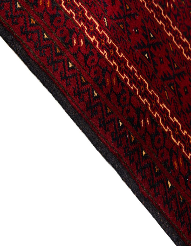 Detail image of 8' x 10' 10  Hand Knotted Afghan Ersari Rug