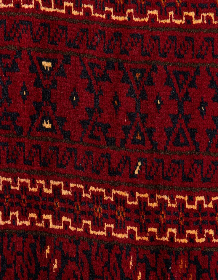 Detail image of 8' x 10' 10  Hand Knotted Afghan Ersari Rug