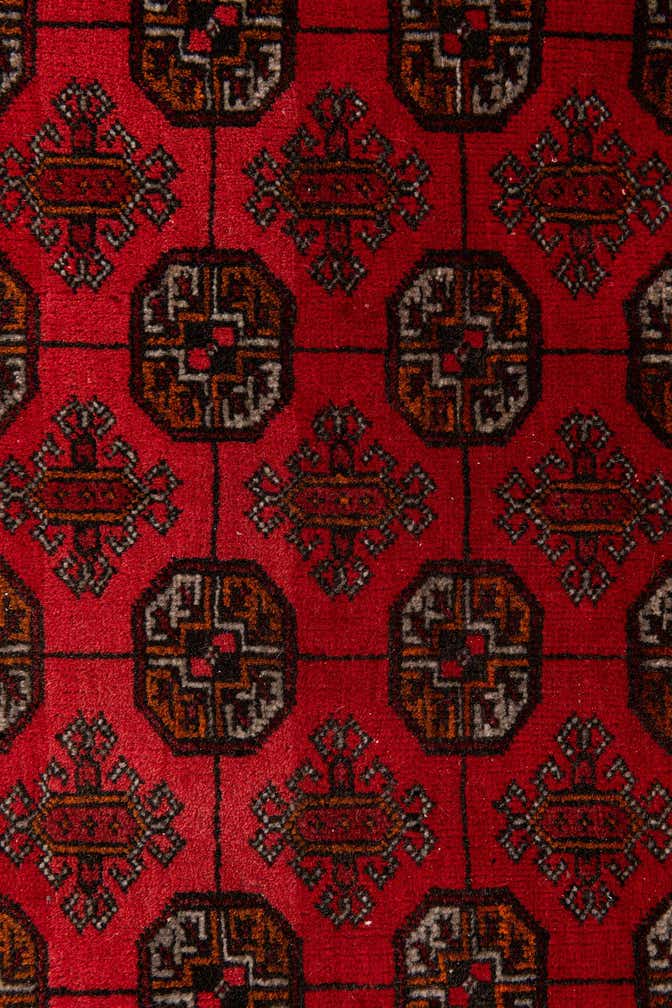 6' 7 x 9' 10 Hand Knotted Afghan Ersari Wool Rug