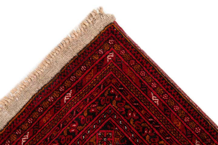6' 7 x 9' 10 Hand Knotted Afghan Ersari Wool Rug