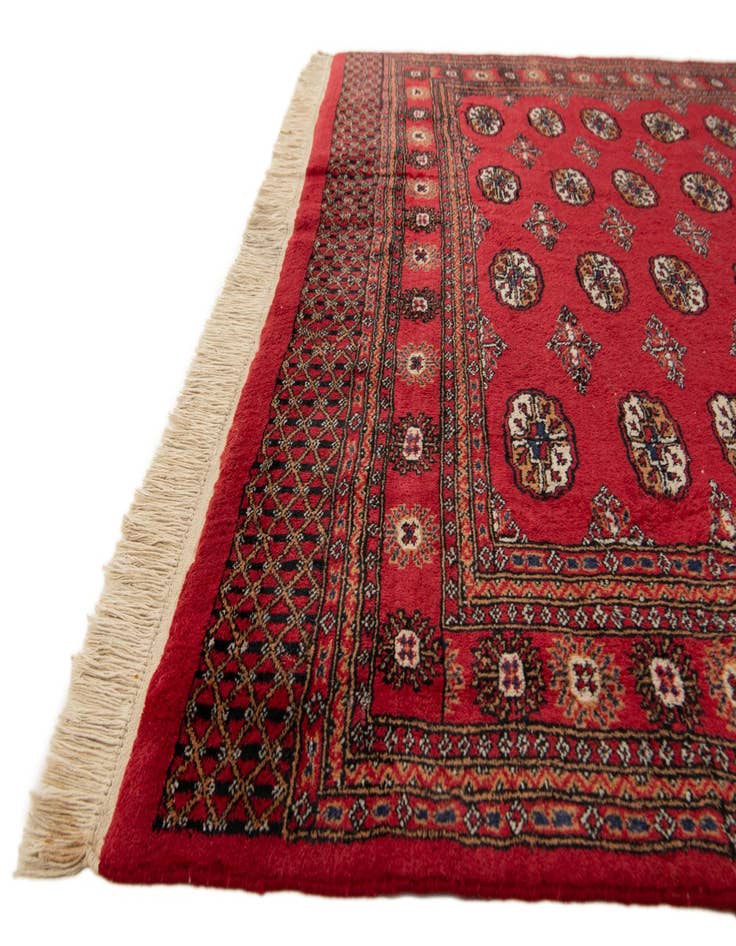Detail image of 6' 1 x 9' 1  Hand Knotted Afghan Ersari Wool Rug
